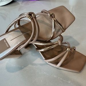 Women’s Gold/Nude Brand New heel sandals